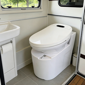 Toilette intelligente intégrée entièrement automatique sans réservoir à siphon avec télécommande, à faible consommation d'énergie - Product Image 3