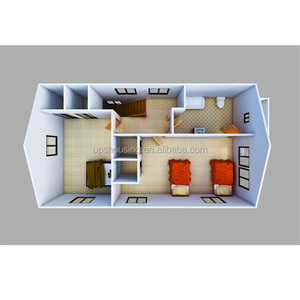 Nueva arquitectura modular proyecto UPS prefabricadas de hormigón villa 3d edificio dibujos - Product Image 2