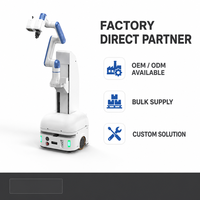 Robot mobile collaboratif Nova2kg AGV PLC, bras robotisé à 6 axes pour l'assemblage de précision, l'inspection de la qualité et l'automatisation (acier inoxydable)
