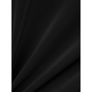 Lüks kadın gece elbisesi yüksek kalite uzun kollu Maxi elbise çevre dostu dokuma doğal bel düz boyalı - Product Image 3