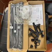 Support télescopique portable et écologique pour table, poteau de suspension métallique, pinces de bureau, impression par transfert thermique, aucun outil nécessaire