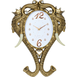 Werbeaktion 3D Raumdekoration Elefanten-Design Große Wanduhr - Product Image 1