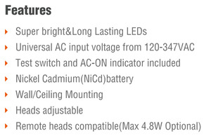 <span class=keywords><strong>2025</strong></span> có thể sạc lại <span class=keywords><strong>LED</strong></span> Twin tại chỗ khẩn cấp ánh sáng treo tường đôi đầu ánh sáng - Product Image 5