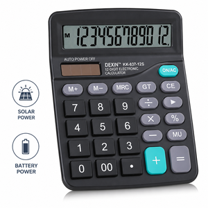 Bon marché, <span class=keywords><strong>calculatrice</strong></span> <span class=keywords><strong>scientifique</strong></span> solaire à grand écran 12 bits de haute qualité, fournitures de bureau - Product Image 1