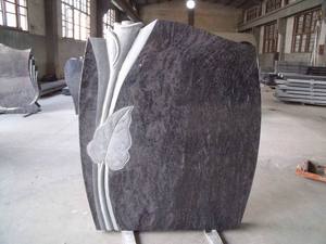 Fournisseurs professionnels de pierres tombales en granit bleu de Style roumanie - Product Image 2