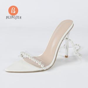 Tacones De Mujer, tacones De <span class=keywords><strong>fiesta</strong></span> para Mujer, tacones De aguja con una sola Correa, tacones anchos con espalda abierta para Mujer, <span class=keywords><strong>sandalias</strong></span> De tacón De aguja a la moda para Mujer - Product Image 5