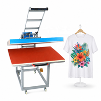 Presse à repasser manuelle à plat de grande taille 80*100 cm, machine de presse à chaud pour T-shirts, vêtements, transfert numérique personnalisé sur plateau plat