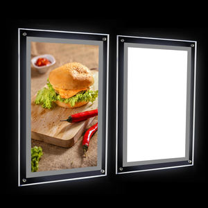 Boîte à lumière en acrylique pour vitrine de bureau, cadre rétroéclairé suspendu pour l'<span class=keywords><strong>immobilier</strong></span>, support d'<span class=keywords><strong>affiche</strong></span> éclairé en acrylique - Product Image 1