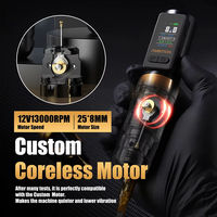 Ambitieus Soldaat Max 2400mAh Dubbele Lager Direct Drive Professionele Draadloze Tattoo Pen voor Tattoo Artiesten