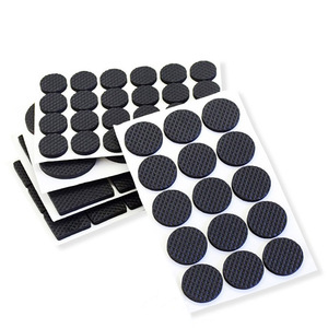 Patins de protection ronds en mousse EVA Dandelion noirs antidérapants adhésifs pour pieds de meubles, tables et chaises – Taille personnalisée disponible - Product Image 1