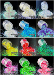 Sheenbow toplu bukalemun Glitter renk değiştirme akrilik çivi için göz ve yüz zanaat - Product Image 6