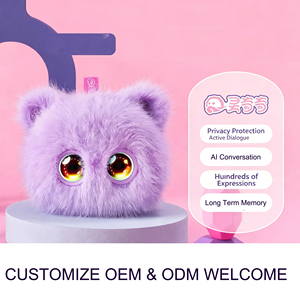 Robot compagnon en peluche portable avec IA, capteur tactile, mouvements réalistes, rechargeable, connecté à l'application, jouet de bureau anti-stress - Product Image 6
