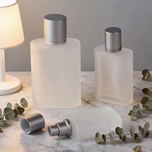 Özel Logo 30ml lüks hava buzlu cam parfüm şişesi ekran baskılı geri dönüşümlü özel ambalaj sprey 50ml 100ml - Product Image 2