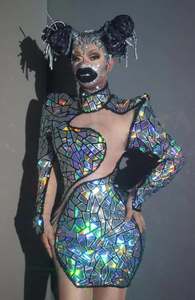 ชุดเดรสยาว NOVANCE รุ่นใหม่ ดีไซน์เก๋ไก๋ โชว์หลัง เซ็กซี่ เหมาะสำหรับงานแสดงบนเวที งานปาร์ตี้ งานพรอม ชุดราตรีประดับเลื่อม - Product Image 3