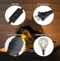 Lampe murale de table créative en forme d'animal Veilleuse de chevet en résine de conception de corbeau noir Veilleuse d'oiseau chanceux de bon augure