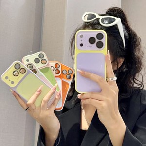 Coque de téléphone magnétique givrée Fashion Dopa Mine pour iPhone 18 17 16 15 Pro Max avec cadre d'objectif de conversion et dos color block - Product Image 2