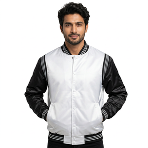 Chaqueta Universitaria de Béisbol Personalizada para Hombre, 100% Algodón Grueso, Bordado Chenille, Letras de Lana - Product Image 1