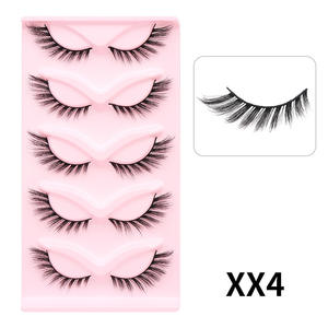 Nouvelle arrivée 3d 5d 6d vaporeux moelleux faux cils vison faux cils plateaux 5in1 pack court renard oeil renard <span class=keywords><strong>foxy</strong></span> ailé chat oeil bande cils - Product Image 6