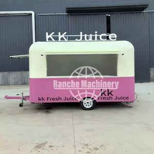 Food Truck Américain avec Cuisine Complète, Remorque de Restauration BBQ avec Véranda, Food Truck Entièrement Équipé avec Véranda - Product Image 1