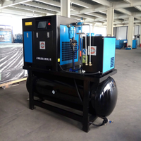 Système de séchage d'air comprimé haute efficacité 15 kW 16 bars, compresseur d'air à vis refroidi par air pour l'industrie de la découpe laser à fibre
