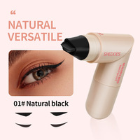 Eyeliner liquide noir vegan à tampon, longue tenue 24h, waterproof et résistant à la transpiration