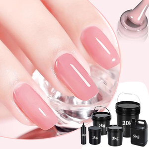 Zyxc נוסחה חדשה לא לשרוף מגנט בסיס מים ורוד לכה צבע ג 'ל 15 מ "ל חום נמוך עצמי פילוס ג' ל קשה - Product Image 2