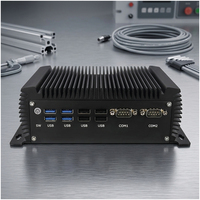 Computadora Industrial de 4.ª Generación I5 I7, Computadora Industrial de Borde con Linux/Win 7/10/11, RS232, Sin Ventilador, Carcasa Industrial para PC