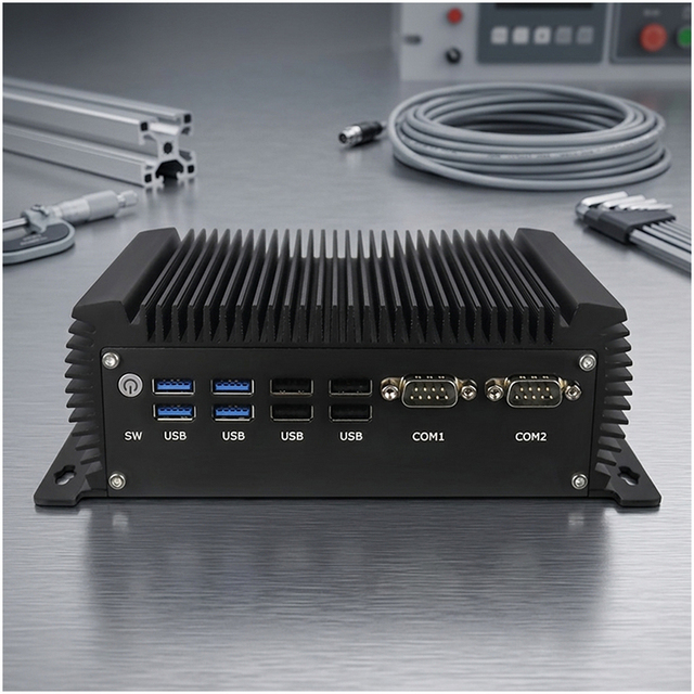 Industrial Computer 4th Generation I5 I7 Industrial Edge Computer Linux Win 7/10/11 with RS232 Fanless Industria Pc Case