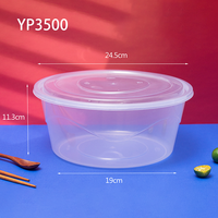 Contenant alimentaire empilable en plastique PP de haute qualité, sans BPA, compatible micro-ondes, grande boîte à lunch, bol à riz, moulé par injection