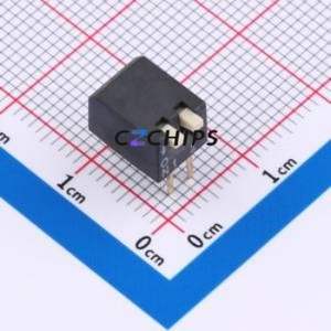 TPH102EZ DIP Switch Through hole Component (THT) Switch Piano Key Single Pole Single Throw 2 PC Pin - Product Image 1