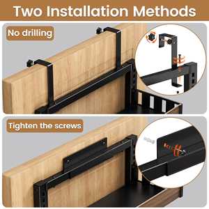 Estante de especias de 8 niveles 2 en 1 para colgar en la pared, estantería de madera para condimentos, organizador de despensa para colgar sobre la puerta con cesta ajustable - Product Image 2