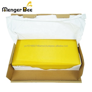 <b>Cheap</b> Langstroth Yellow Honeycomb Beeswax Foundation Sheets for Beekeeping Beehive <b>Frame</b> - Product Image 2