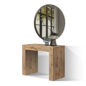 Carine <b>Console</b> <b>Table</b> Rustic Oak Melamine Finished Internal Use - Product Image 1