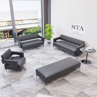 Chaise de bureau professionnelle de haute qualité en cuir pleine fleur rembourrée, mobilier de bureau, chaise de salle d'attente, banc d'attente