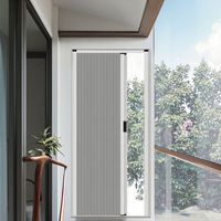 FAXINI Moustiquaire de porte et fenêtre rétractable transparente anti-insectes à double pliage au design moderne et personnalisé