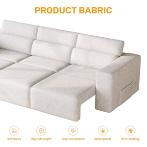 Canapé inclinable électrique 3 places modulaire avec recharge sans fil, canapé inclinable pour salon, home cinéma - Product Image 4