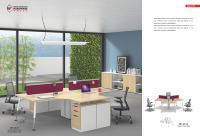 Table de réunion de bureau moderne simple 4 places, poste de travail minimaliste pour le personnel, bureau de conférence commercial, table en métal