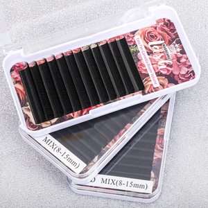 Masscaku Camellia <span class=keywords><strong>1</strong></span> thứ hai nở lông mi mở rộng 8-20mm chiều dài tự Quạt cá nhân khối lượng Lash khay - Product Image 1