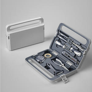 MYJ <span class=keywords><strong>Outil</strong></span> de réparation domestique quotidien Combinaison d'outils matériels Ensemble d'électricien Charpentier Boîte à outils matérielle montée sur véhicule Boîte à outils portable - Product Image 4