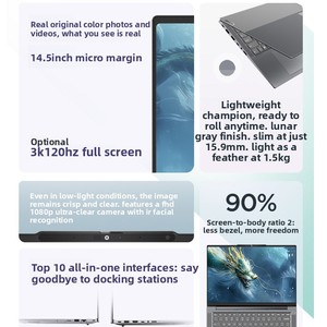 ThinkBook 14 Core Ultra5-225H 1T แล็ปท็อปสำหรับธุรกิจ สำนักงาน นักเรียน เล่นเกม น้ำหนักเบา ThinkBook 14 Core Ultra5-225H แล็ปท็อปสำหรับเล่นเกม - Product Image 5