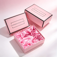 Boîte cadeau rigide de luxe personnalisée avec logo, doublée de satin, emballage haut de gamme pour parfums, bijoux, cosmétiques et petits cadeaux
