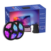 Светодиодные гирлянды 5м/10м, IP65, водонепроницаемые, USB/Epistar RGB 5050, адресные, 12В, 8мм, умные, из ПВХ, с управлением через приложение, диммируемые