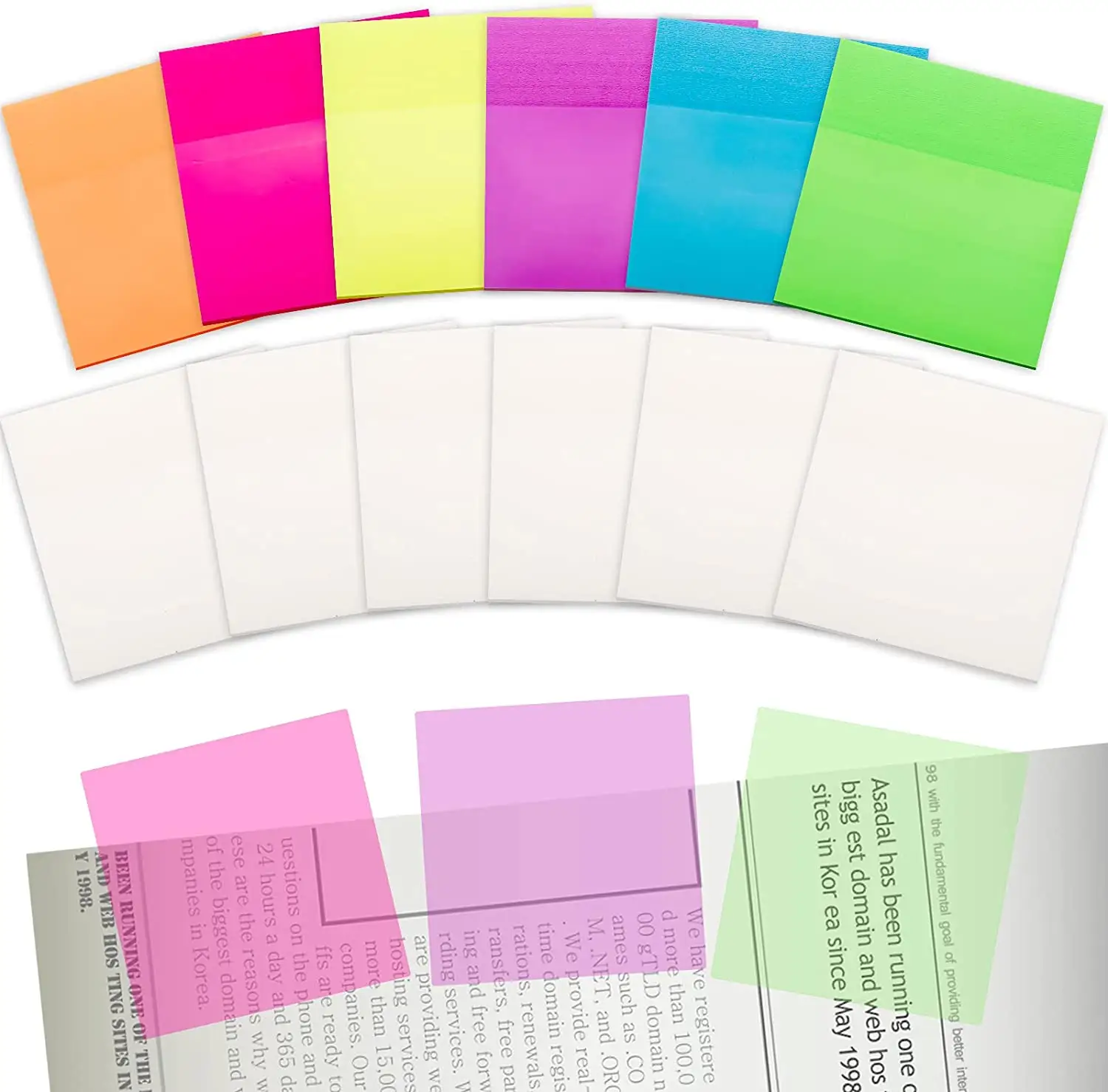 Clear 100pcs Clear Sticky Notes Transparent Post It Notes 150pcs