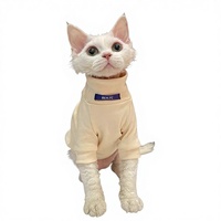 Gilet chaud en coton personnalisé pour chat, col roulé, hiver/printemps, pour Sphynx sans poils