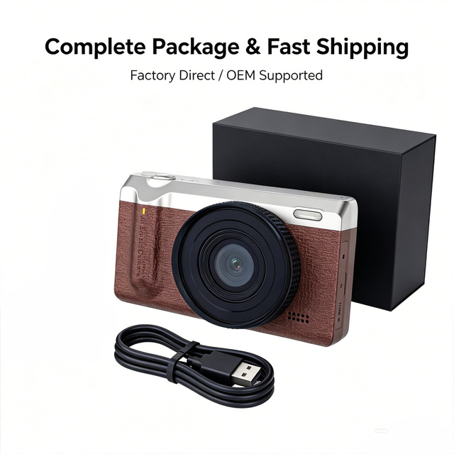 2026 New Compact Mirrorless Camera Professional Optical Zoom 4K Video Camcorder Selfie Digital Camera 7.1x-16x Zoom 2"-3" Screen