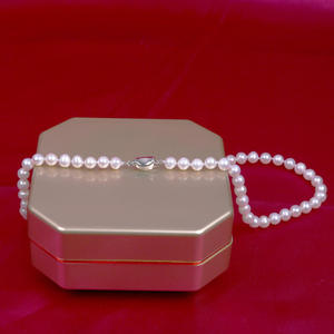 Collar de Perlas del Lago Zhuji Shanxia de 7-8 mm, Casi Brillantes, Impecables, Collar de Lujo para el Día de la Madre - Product Image 3