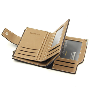 New Arrival Promotion Custom Fashion Classic Men PU Open Short <strong>Wallets</strong> Good Quality Leather Polyester Waterproof <strong>Money</strong> <strong>Card</strong> - Product Image 5