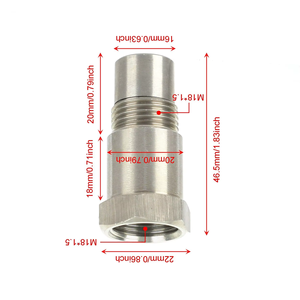 अच्छी गुणवत्ता वाली मिनी धातु उत्प्रेरक ऑक्सीजन सेंसर जांच इंजन लाइट फिक्स - Product Image 2