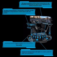 Simulateur de Course de Réalité Virtuelle 3D Dynamique Six Axes, Équipement VR 360 Degrés pour Grand Terrain de Jeux Intérieur Centre Commercial