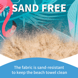 Sand Free Waffle Weave <b>Microfiber</b> <b>Beach</b> <b>Towel</b> Absorbent Quick Dry Lightweight Honeycomb OEM Manufacturer Travel <b>Towel</b> with Bag - Product Image 6
